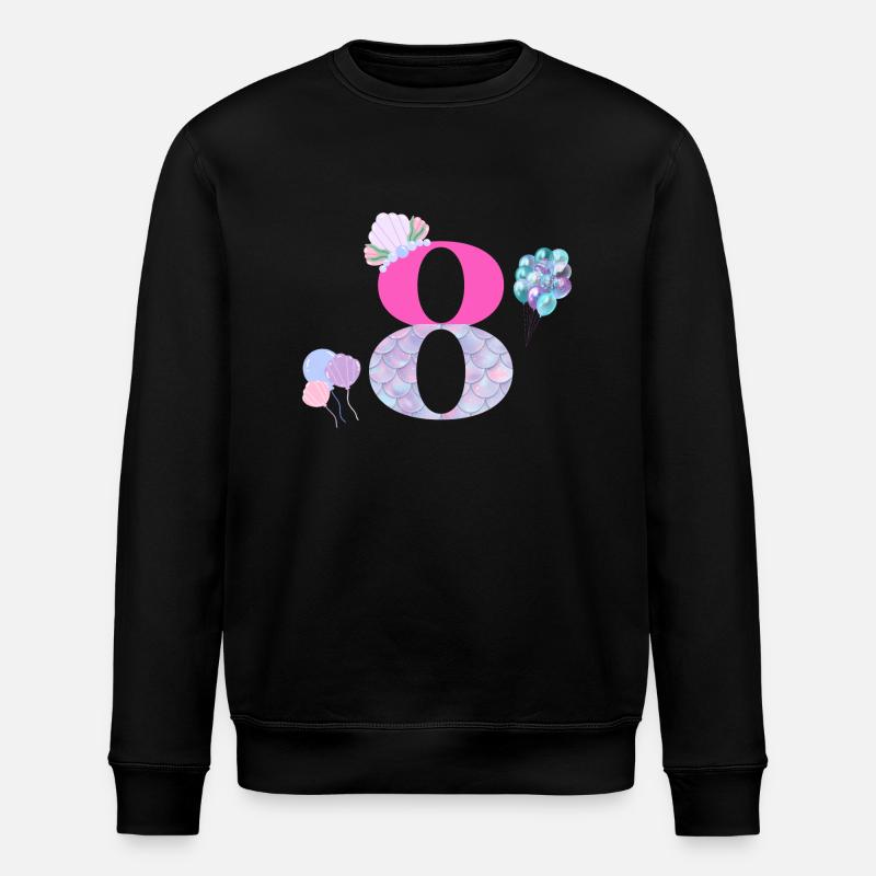 8e anniversaire sirène - Sweat bio ROLLER Stanley/Stella Unisexe - noir