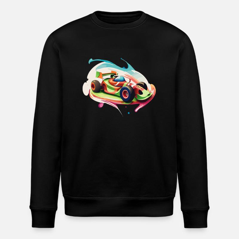 Candy Racecar - Stanley/Stella Unisex Bio-Sweatshirt ROLLER - Schwarz