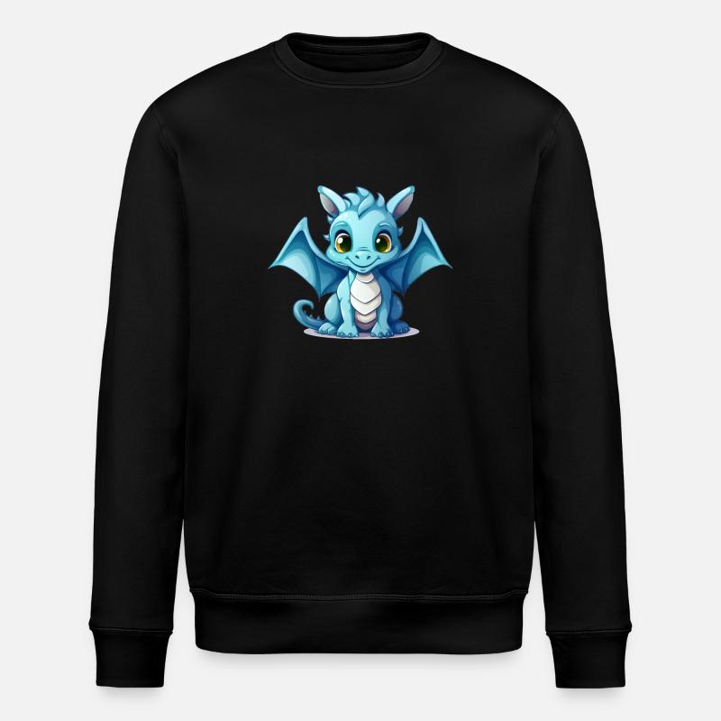 Petit Dragon Bleu - Sweat bio ROLLER Stanley/Stella Unisexe - noir