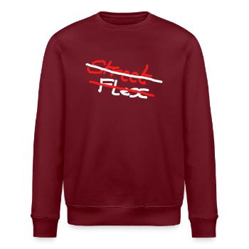 streetFlex designer clothing - Stanley/Stella ROLLER Unisex Organic Sweatshirt - burgundy - Front - Nik (191cm)