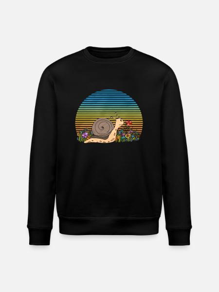 Schnecke - Stanley/Stella Unisex Bio-Sweatshirt ROLLER - Schwarz