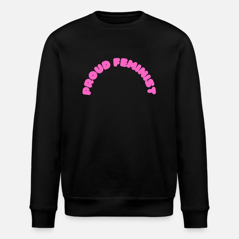 Proud Feminist - Stanley/Stella Unisex Bio-Sweatshirt ROLLER - Schwarz