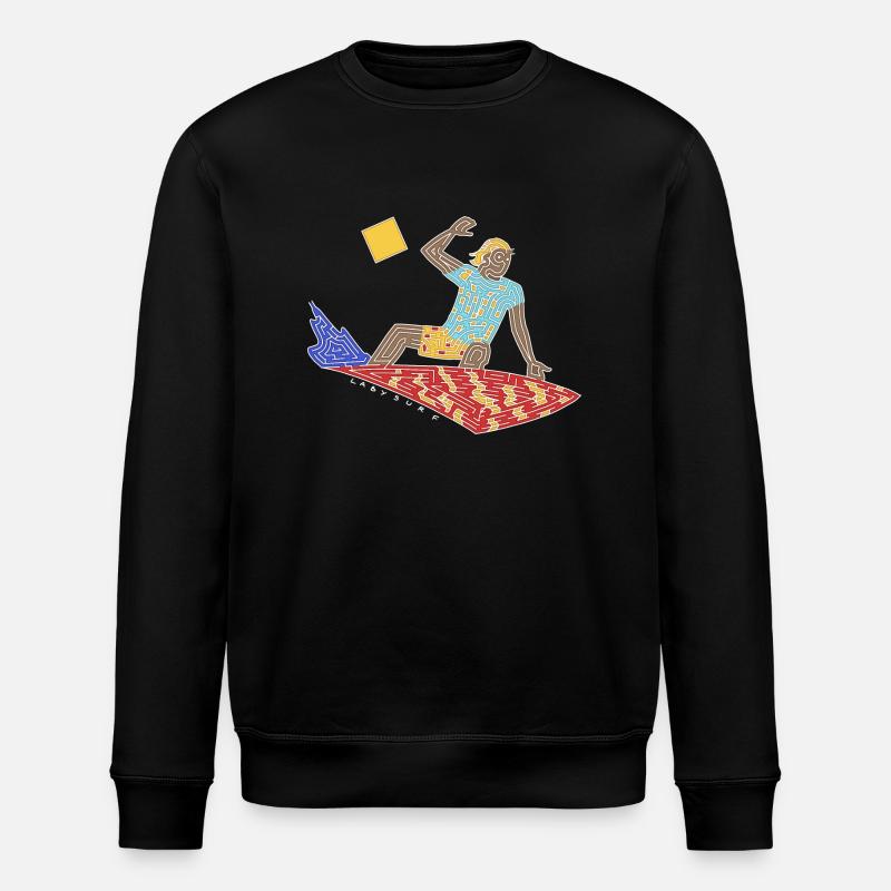 Surfer Maze - Stanley/Stella ROLLER Unisex Organic Sweatshirt - black