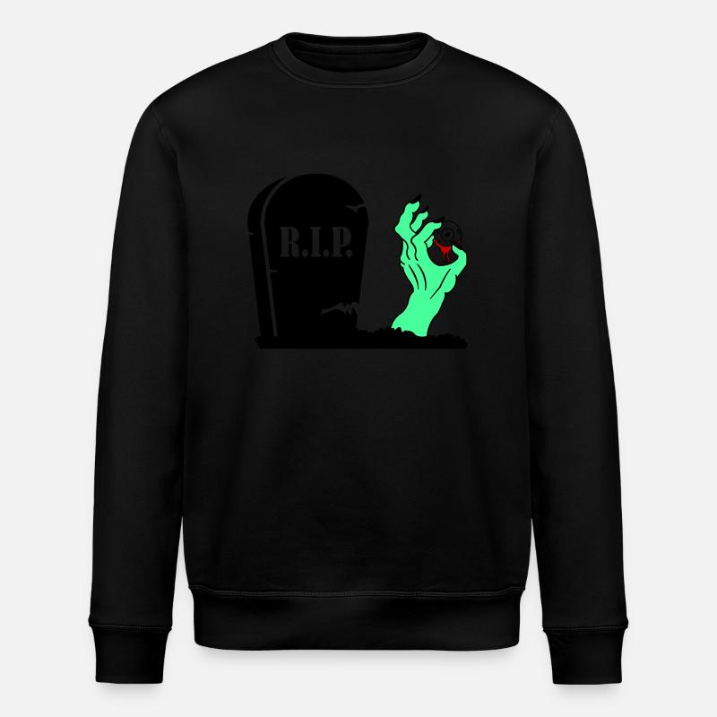 Monster Zombie Hand - Stanley/Stella Unisex Bio-Sweatshirt ROLLER - Schwarz