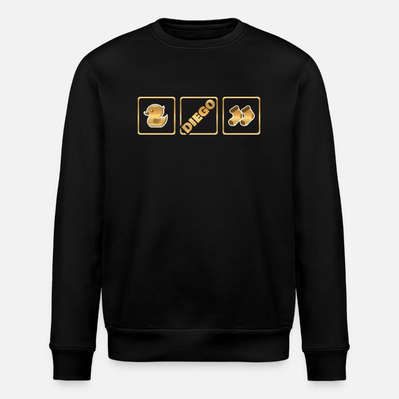 Geschenk für Diego - Stanley/Stella Unisex Bio-Sweatshirt ROLLER - Schwarz