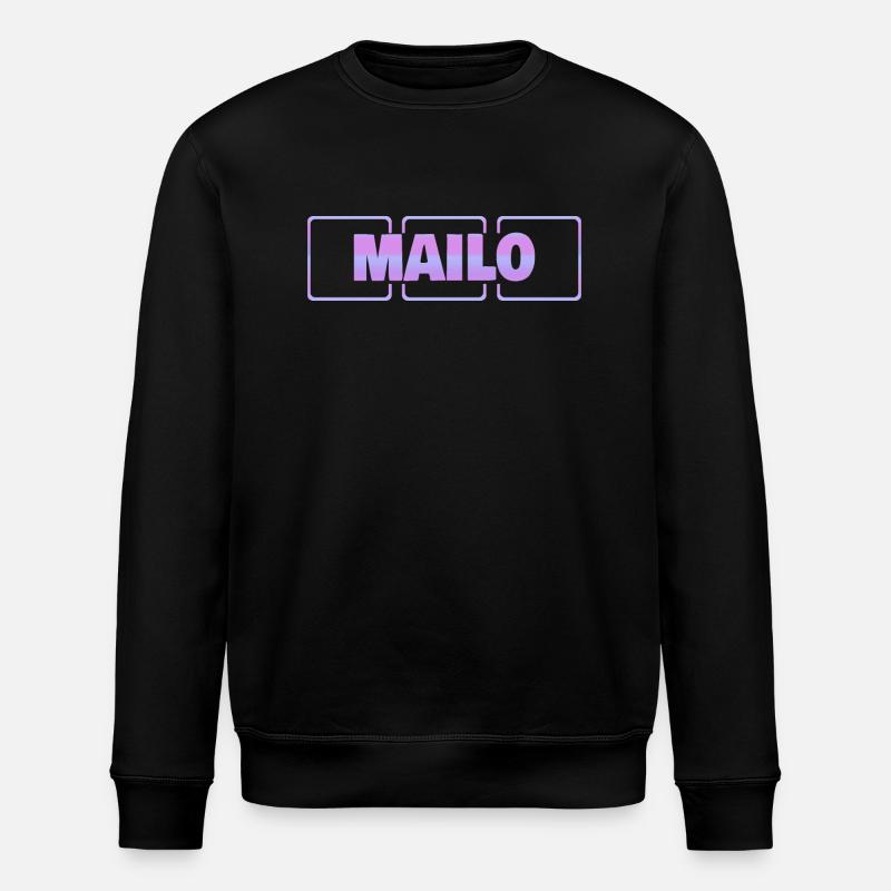 Grossesse Mailo - Sweat bio ROLLER Stanley/Stella Unisexe - noir