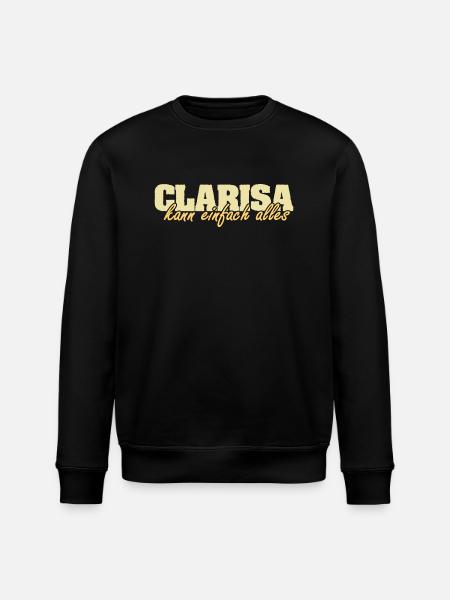 Mrs. Clarisa - Stanley/Stella ROLLER Unisex Organic Sweatshirt - black