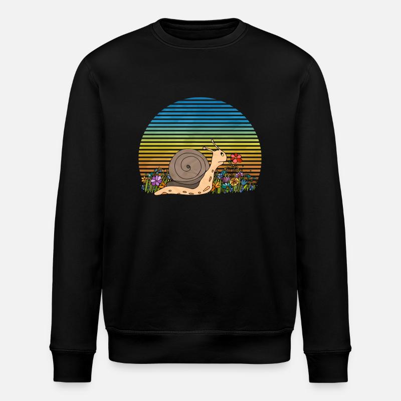 Snail - Stanley/Stella ROLLER Unisex Organic Sweatshirt - black