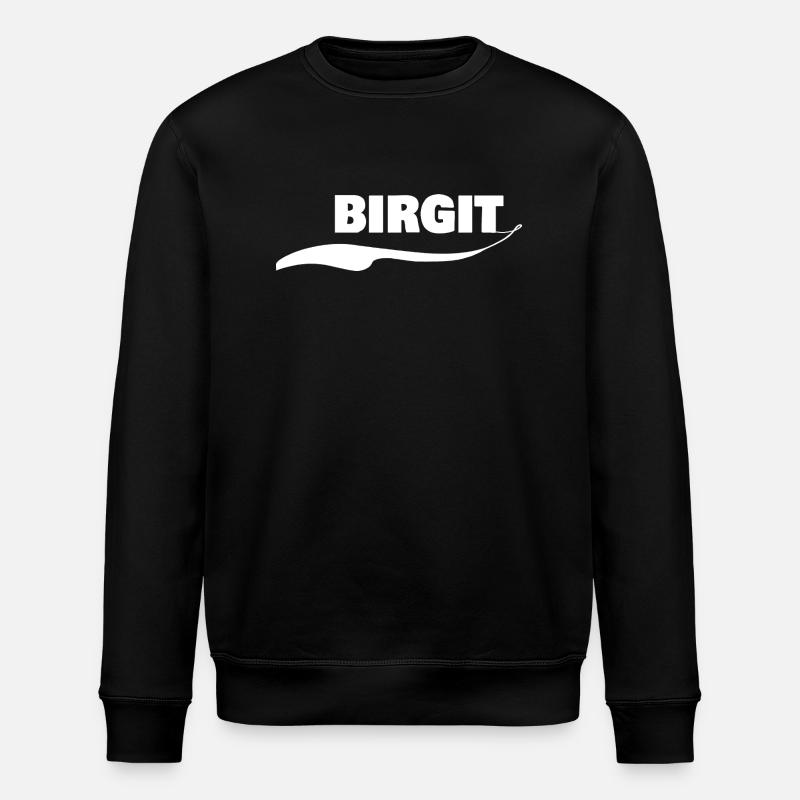 Vorname Birgit - Stanley/Stella Unisex Bio-Sweatshirt ROLLER - Schwarz