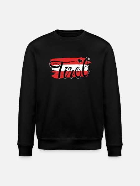Flag Austria Tyrol - Stanley/Stella ROLLER Unisex Organic Sweatshirt - black