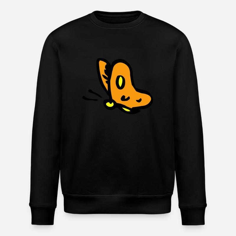 Schmetterling - Stanley/Stella Unisex Bio-Sweatshirt ROLLER - Schwarz