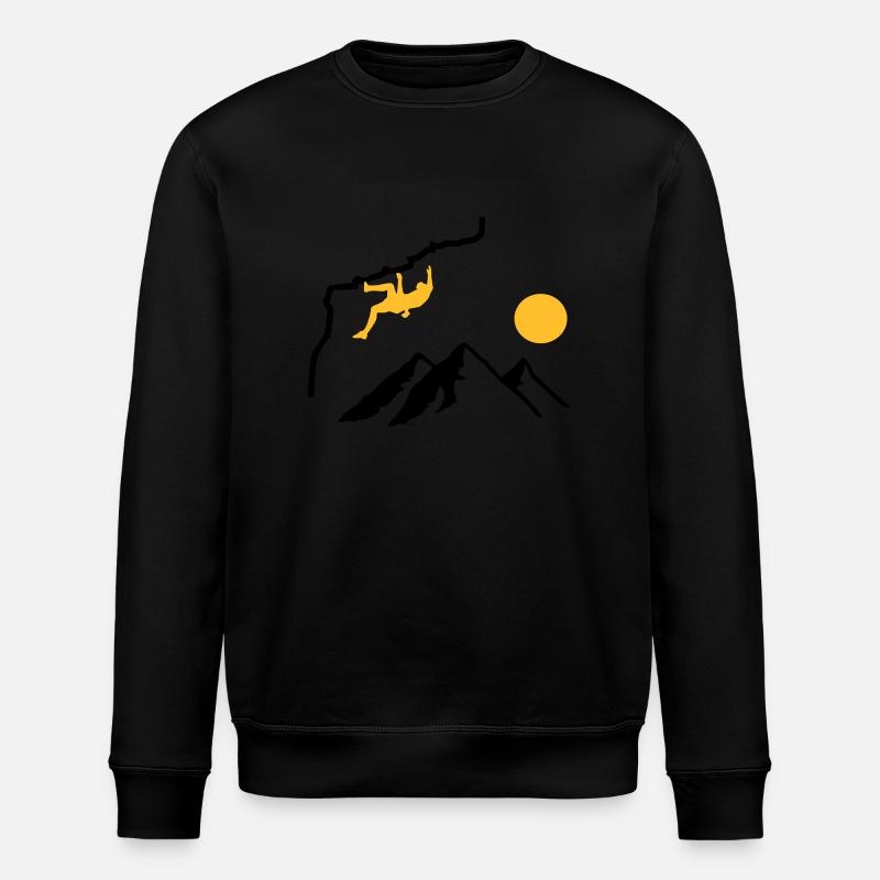 Climbing - Stanley/Stella ROLLER Unisex Organic Sweatshirt - black