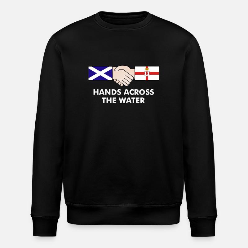 hands_across_copy - Stanley/Stella ROLLER Unisex Organic Sweatshirt - black