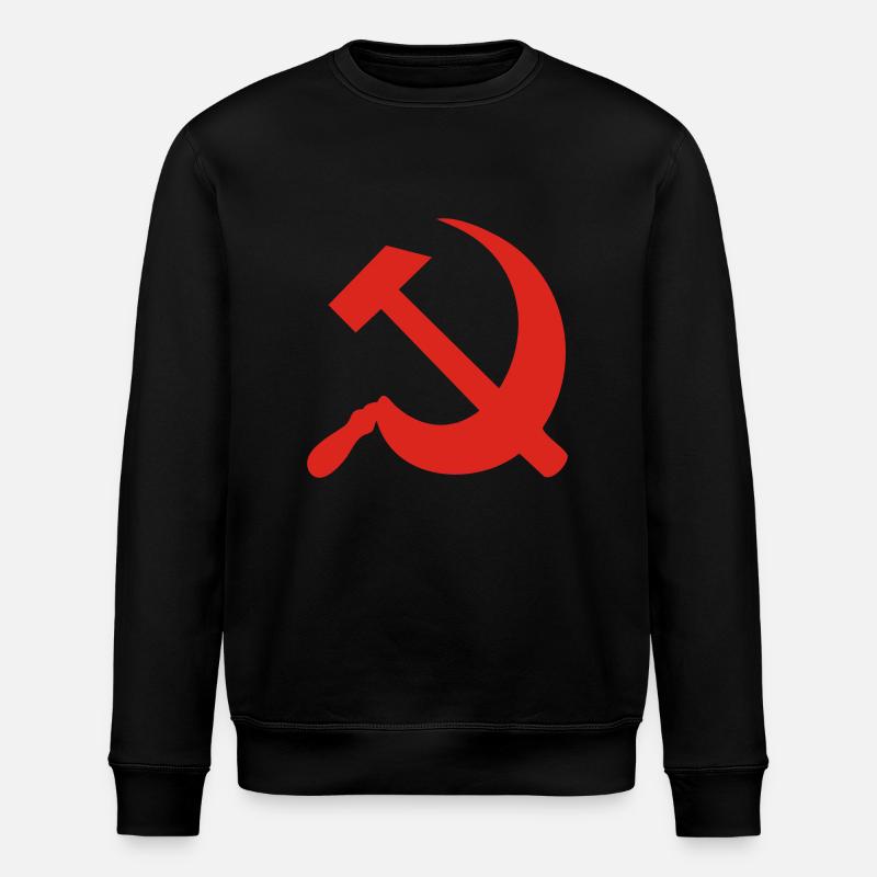 Hammer and Sickle - Stanley/Stella ROLLER Unisex Organic Sweatshirt - black