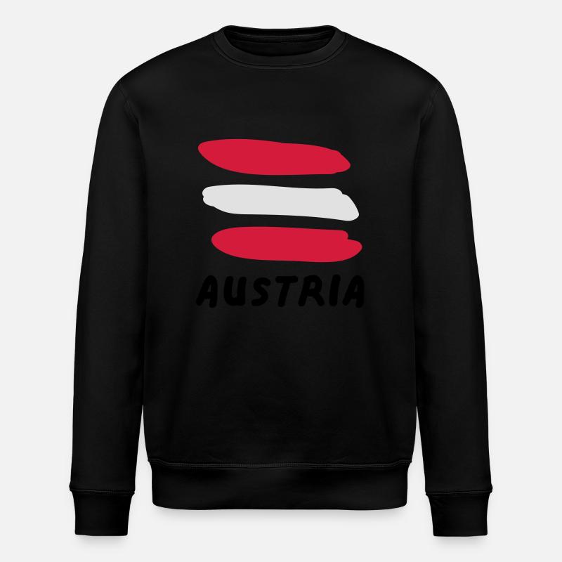 Autriche - Sweat bio ROLLER Stanley/Stella Unisexe - noir