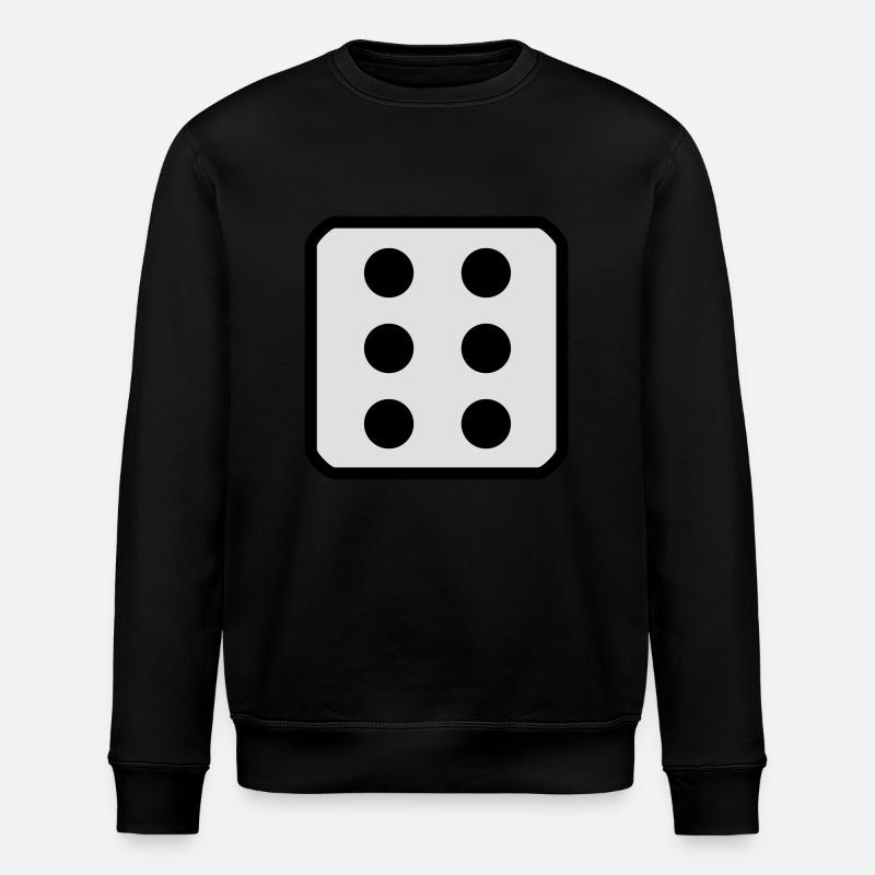 Würfel 6 - Stanley/Stella Unisex Bio-Sweatshirt ROLLER - Schwarz