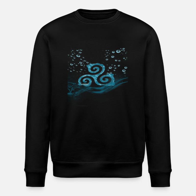 triskell-eau - Sweat bio ROLLER Stanley/Stella Unisexe - noir