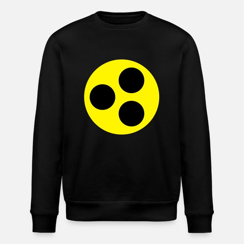 Blindenzeichen - Stanley/Stella Unisex Bio-Sweatshirt ROLLER - Schwarz