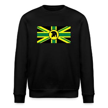 Skinhead Reggae UK - Stanley/Stella Unisex Bio-Sweatshirt ROLLER - Schwarz - Vorne - Nik (191cm)