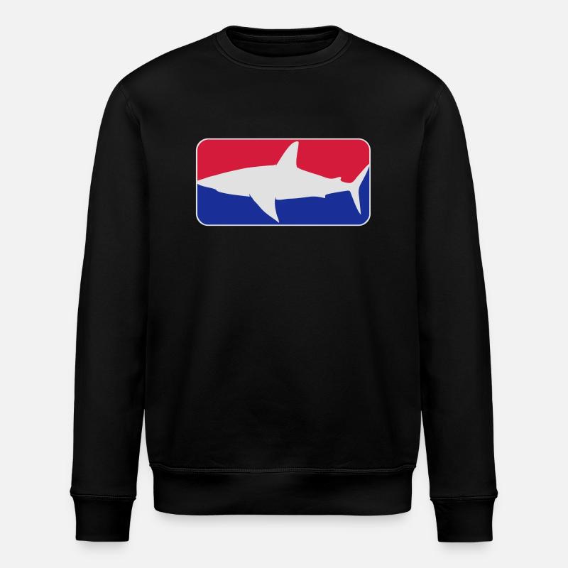 league_shark_vec_3 de - Stanley/Stella Unisex Bio-Sweatshirt ROLLER - Schwarz