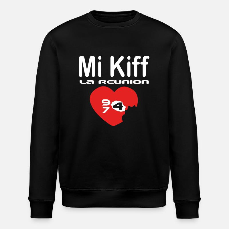 Mi Kiff la reunion - Sweat bio ROLLER Stanley/Stella Unisexe - noir