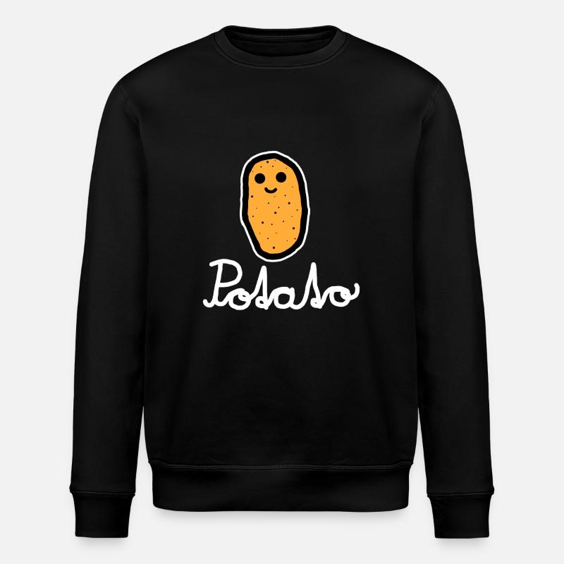 Potato (blanc) - Sweat bio ROLLER Stanley/Stella Unisexe - noir
