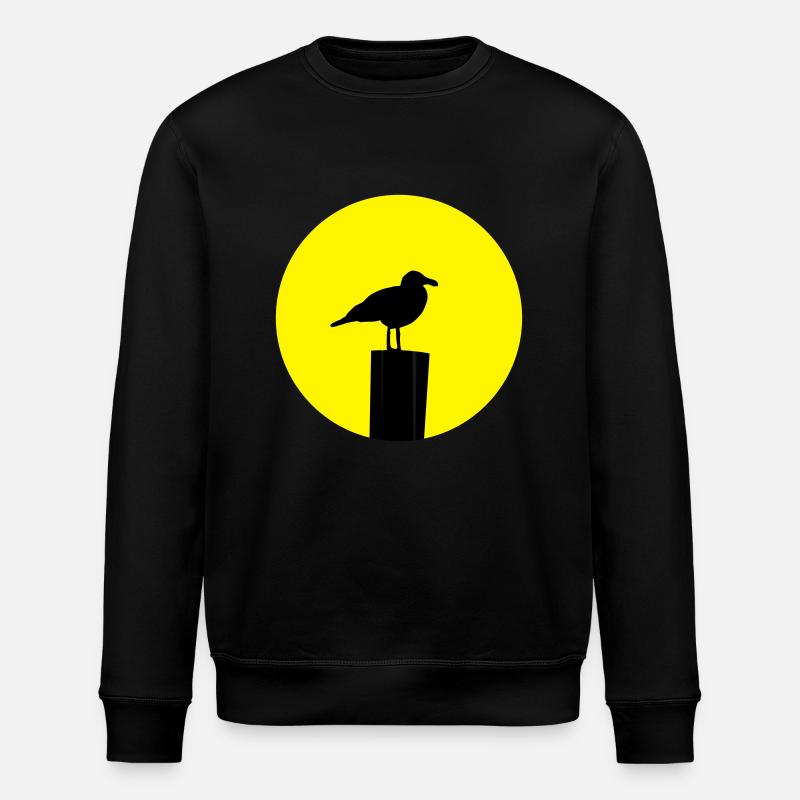 Möwe Sonne - Stanley/Stella Unisex Bio-Sweatshirt ROLLER - Schwarz