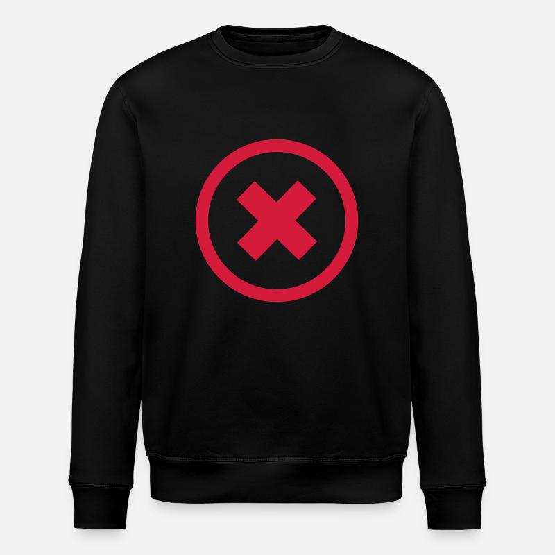 negativ_button - Stanley/Stella Unisex Bio-Sweatshirt ROLLER - Schwarz