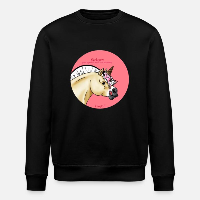 Eishorn - Stanley/Stella Unisex Bio-Sweatshirt ROLLER - Schwarz