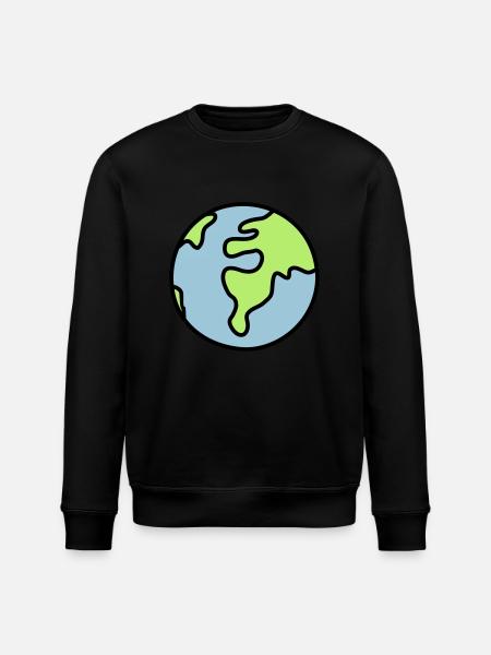 Globus - Welt - Stanley/Stella Unisex Bio-Sweatshirt ROLLER - Schwarz