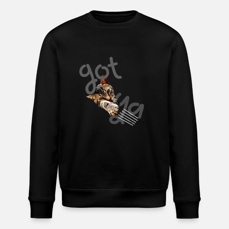 cat - Stanley/Stella ROLLER Unisex Organic Sweatshirt - black