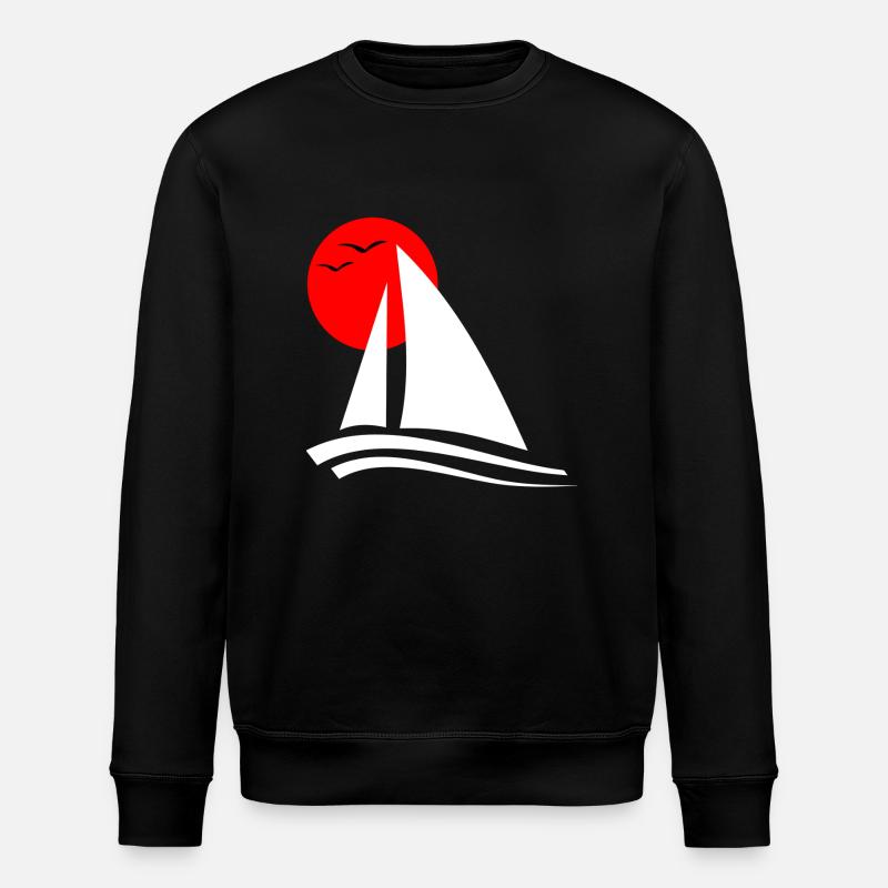 Sailing Black - Stanley/Stella ROLLER Unisex Organic Sweatshirt - black