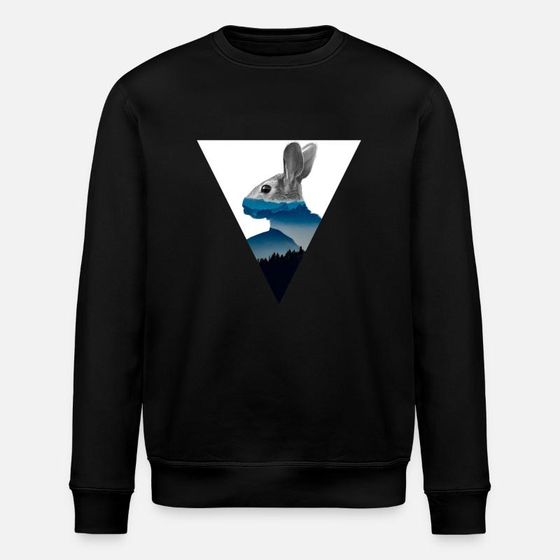 Hase - Stanley/Stella Unisex Bio-Sweatshirt ROLLER - Schwarz
