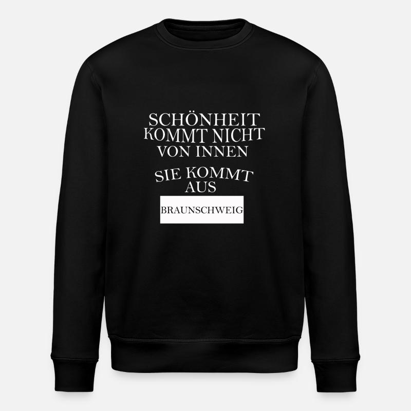 Braunschweig - Stanley/Stella Unisex Bio-Sweatshirt ROLLER - Schwarz