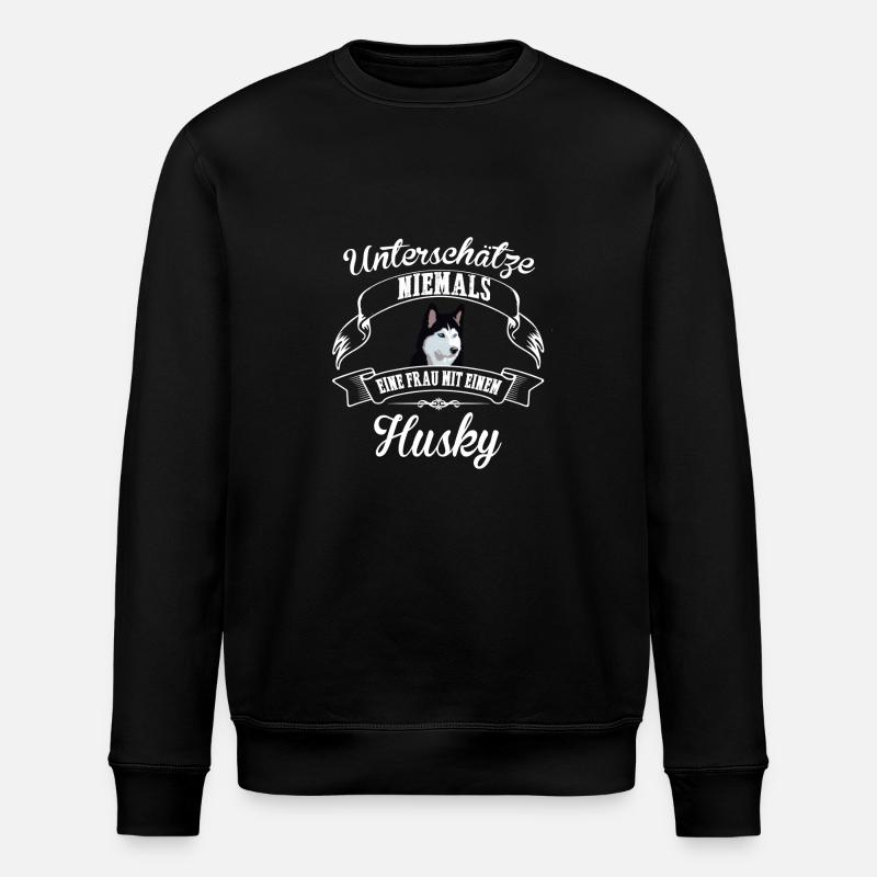 Husky - Stanley/Stella Unisex Bio-Sweatshirt ROLLER - Schwarz