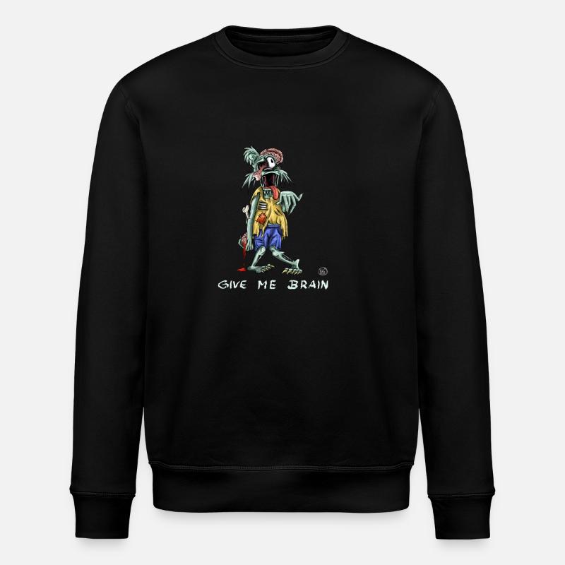 Zombie-Bär - Stanley/Stella Unisex Bio-Sweatshirt ROLLER - Schwarz