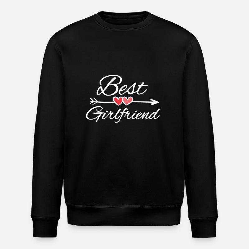 Best girlfriend - Stanley/Stella ROLLER Unisex Organic Sweatshirt - black