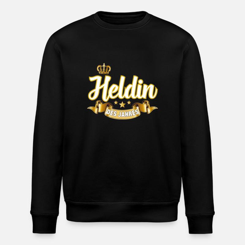 Heldin des Jahres - Stanley/Stella Unisex Bio-Sweatshirt ROLLER - Schwarz