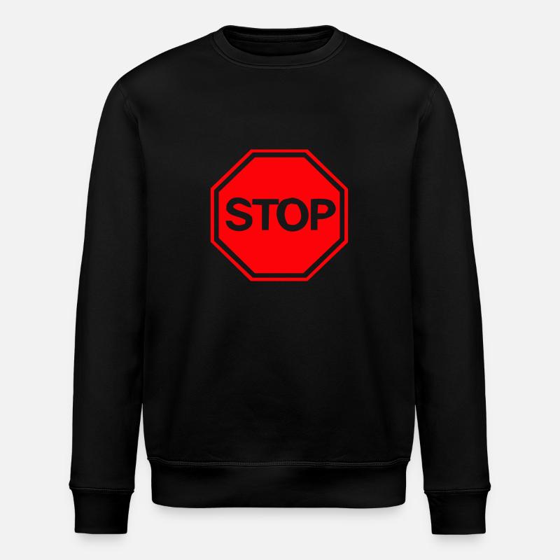 stop - Stanley/Stella Unisex Bio-Sweatshirt ROLLER - Schwarz