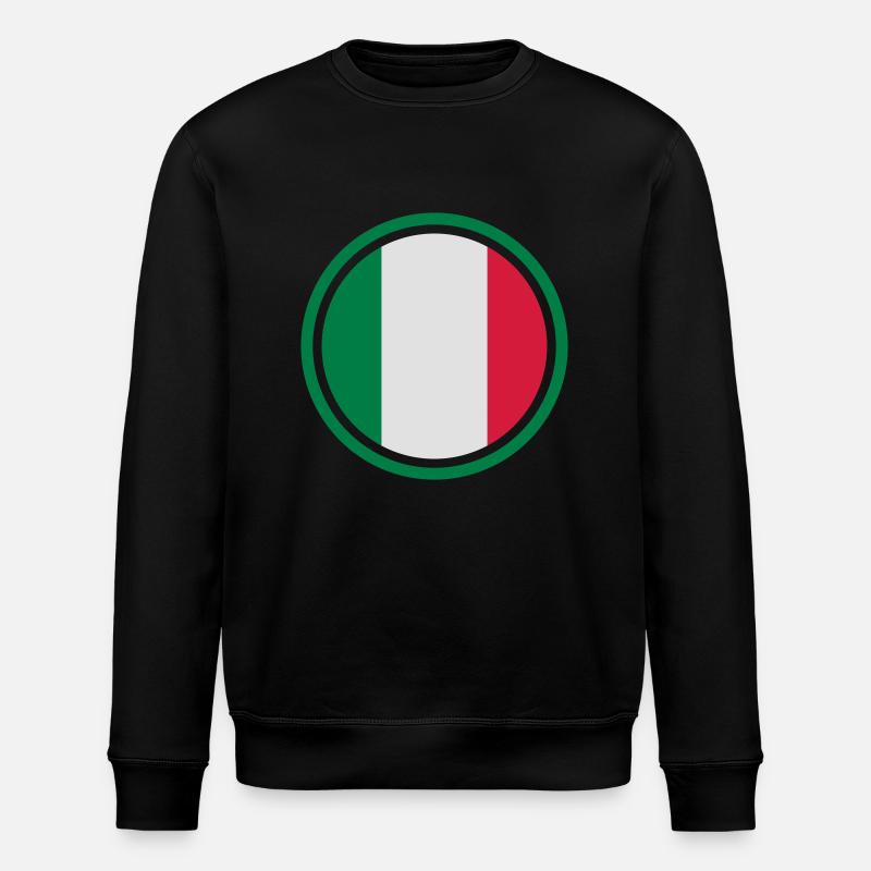 italyflag_3c - Stanley/Stella Unisex Bio-Sweatshirt ROLLER - Schwarz