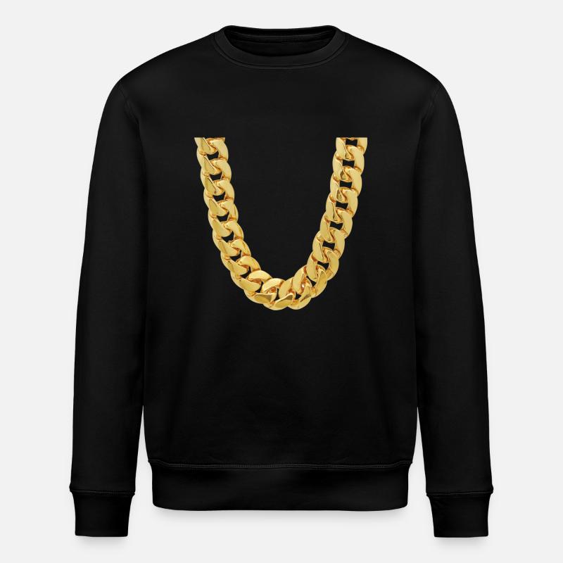 Meine goldene Kette - Stanley/Stella Unisex Bio-Sweatshirt ROLLER - Schwarz