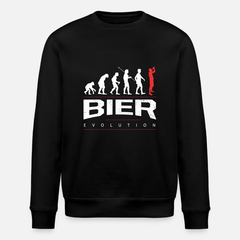 L’évolution de la bière - Sweat bio ROLLER Stanley/Stella Unisexe - noir