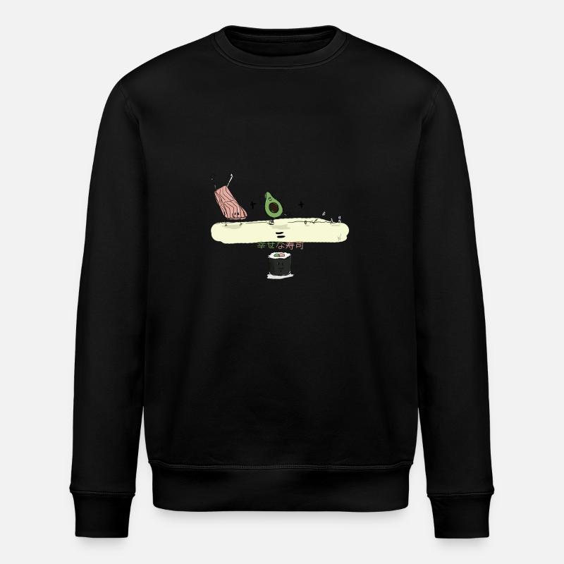 Happy Sushi - Sweat bio ROLLER Stanley/Stella Unisexe - noir