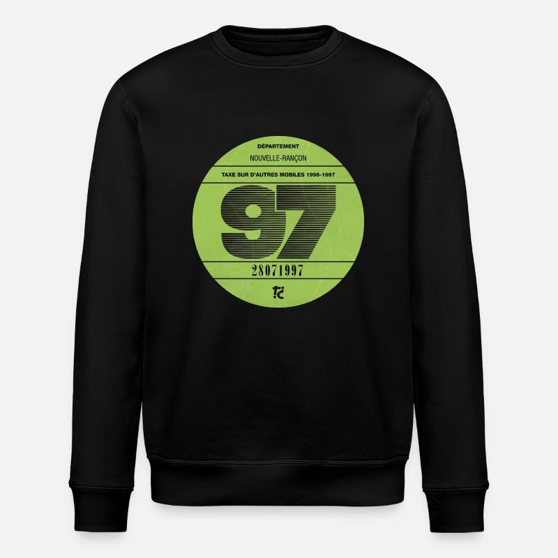 Vignette automobile 1997 - Sweat bio ROLLER Stanley/Stella Unisexe - noir