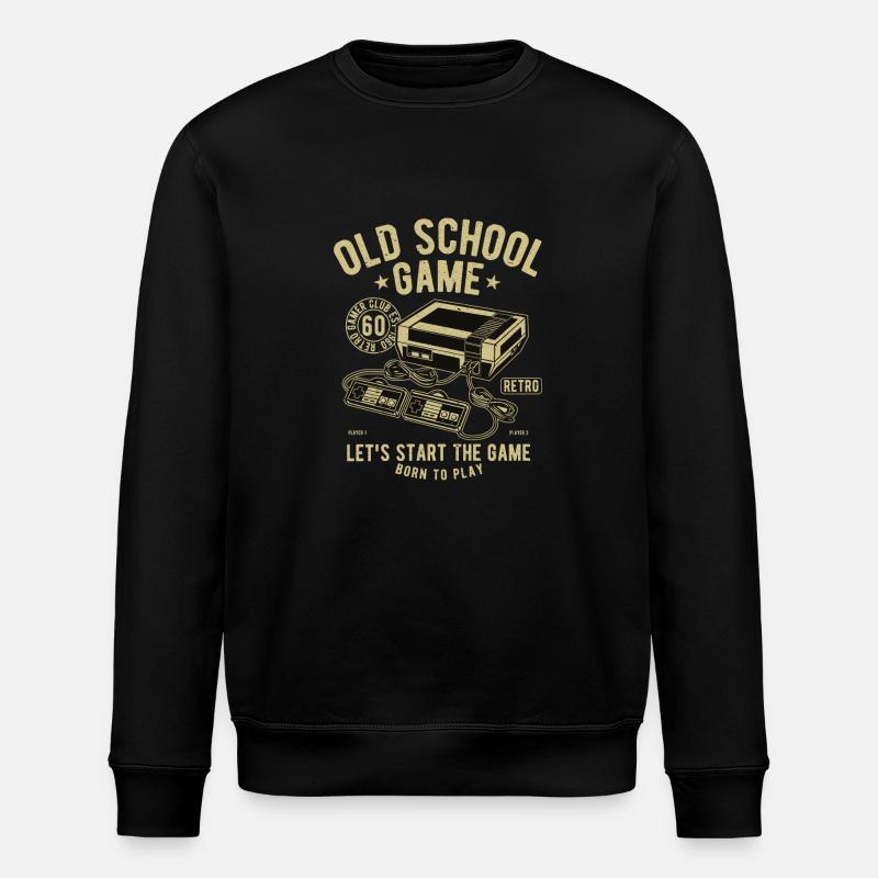 Retro Gaming - Stanley/Stella Unisex Bio-Sweatshirt ROLLER - Schwarz