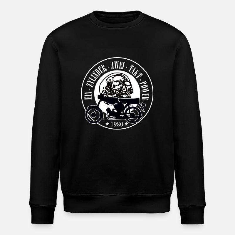 EinZylinderZweiTaktPower - Stanley/Stella Unisex Bio-Sweatshirt ROLLER - Schwarz
