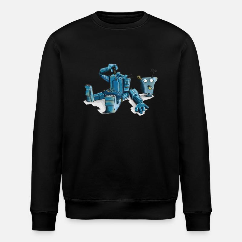Roboter - Stanley/Stella Unisex Bio-Sweatshirt ROLLER - Schwarz