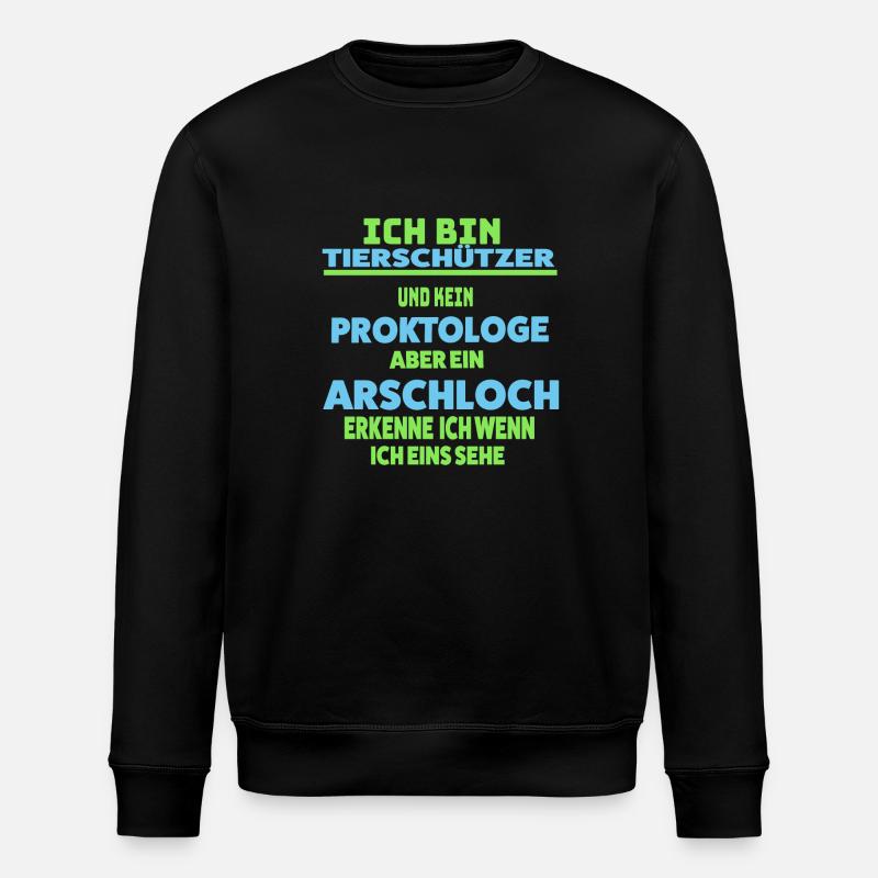 Tierschützer - Stanley/Stella Unisex Bio-Sweatshirt ROLLER - Schwarz