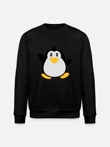 süßer Pinguine - Stanley/Stella ROLLER Unisex Organic Sweatshirt - black