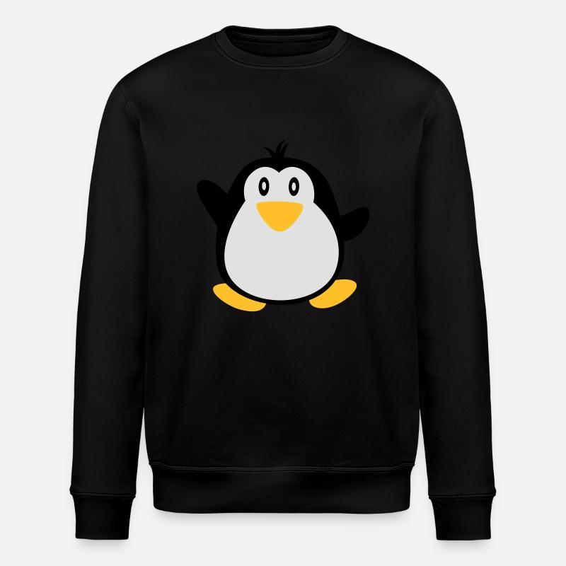 süßer Pinguine - Stanley/Stella ROLLER Unisex Organic Sweatshirt - black